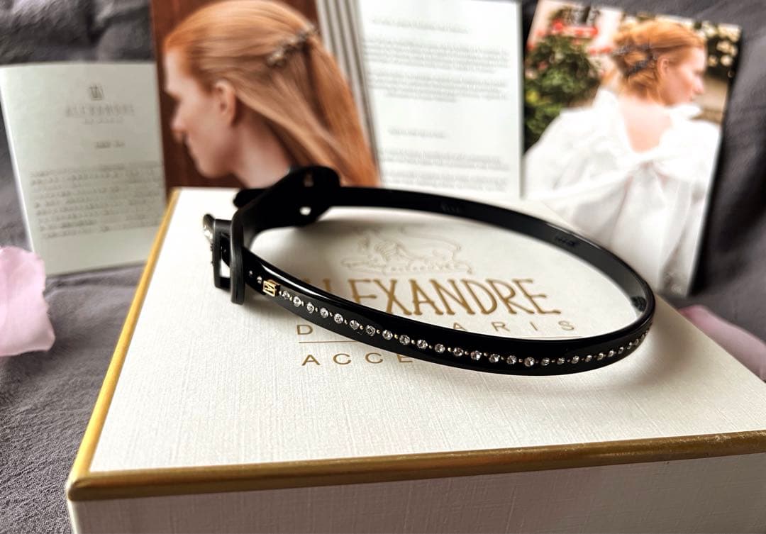 定番　アレクサンドルドゥパリ TIMELESS カチューシャ　【保管袋付】