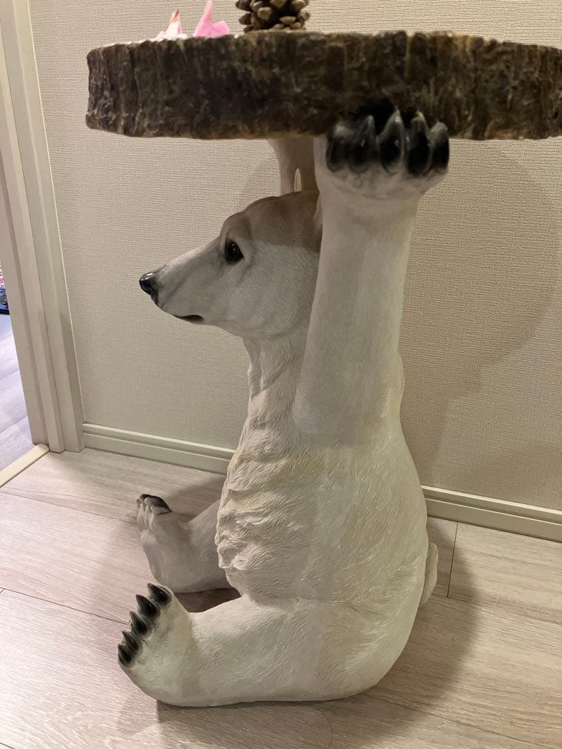 10日で削除します⭐︎KARE アニマルサイドテーブル　シロクマ