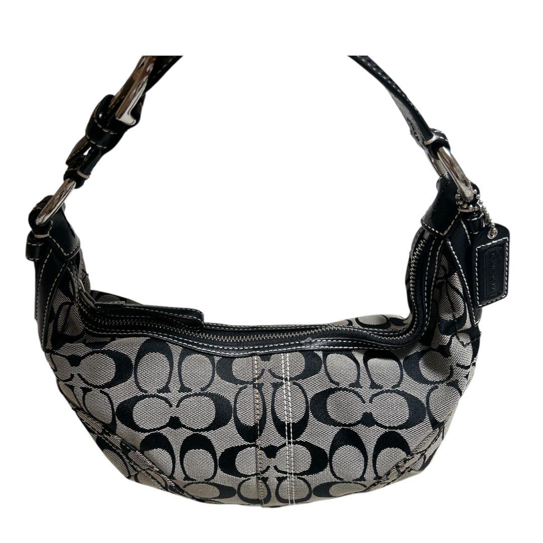 COACH　Shoulder Bag Halfmoon Canvas Hobo