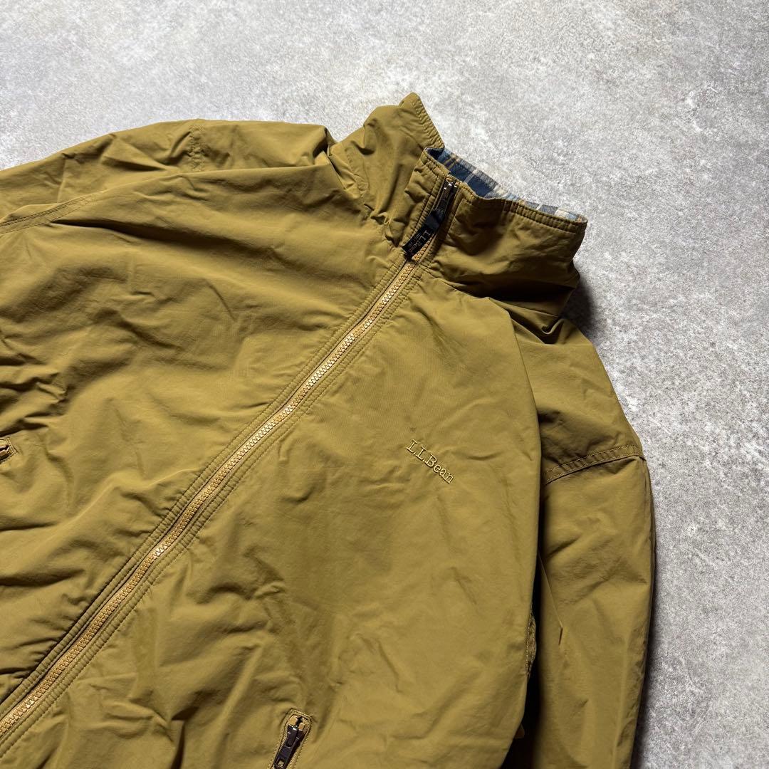 L.L.Bean エルエルビーン ウォームアップジャケット L 裏地チェック柄