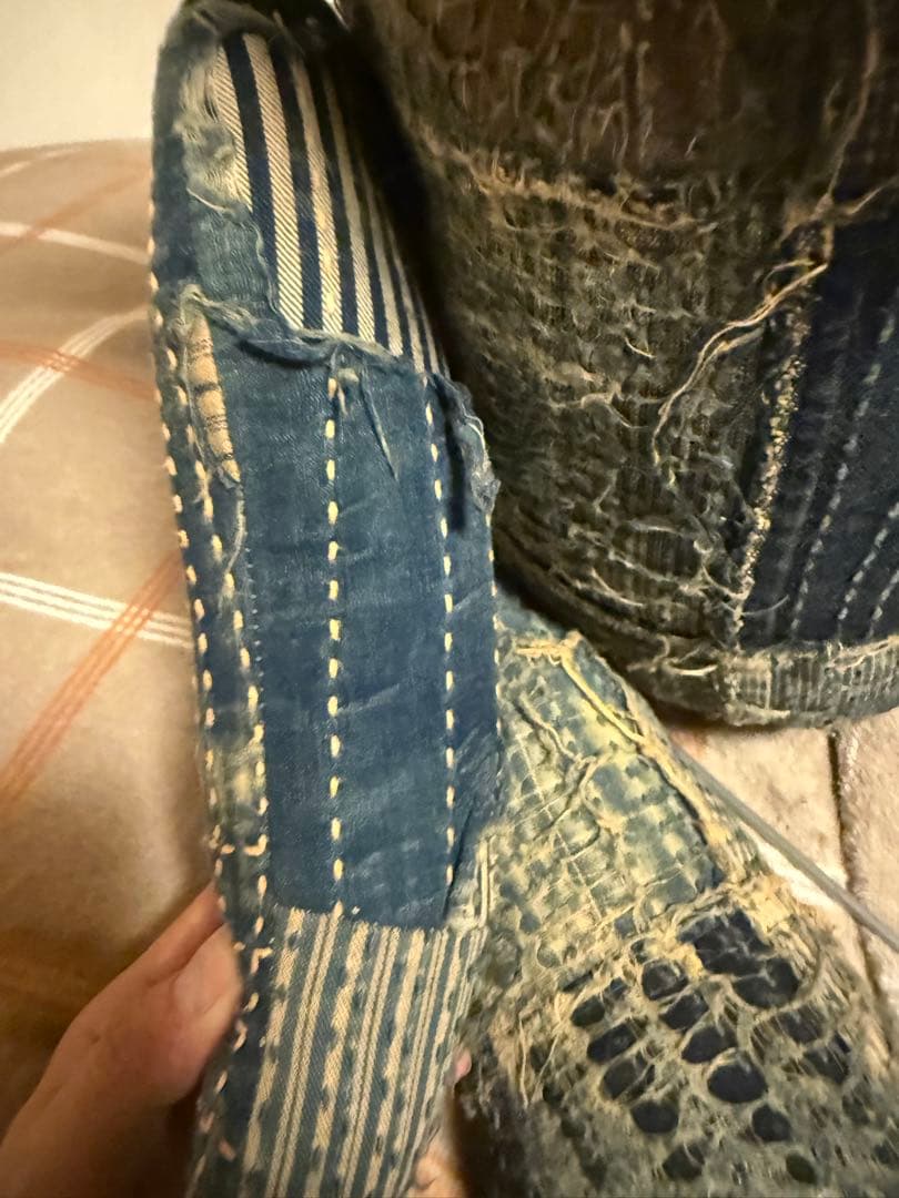 KAPITAL デニムクマ型ぬいぐるみ　刺し子