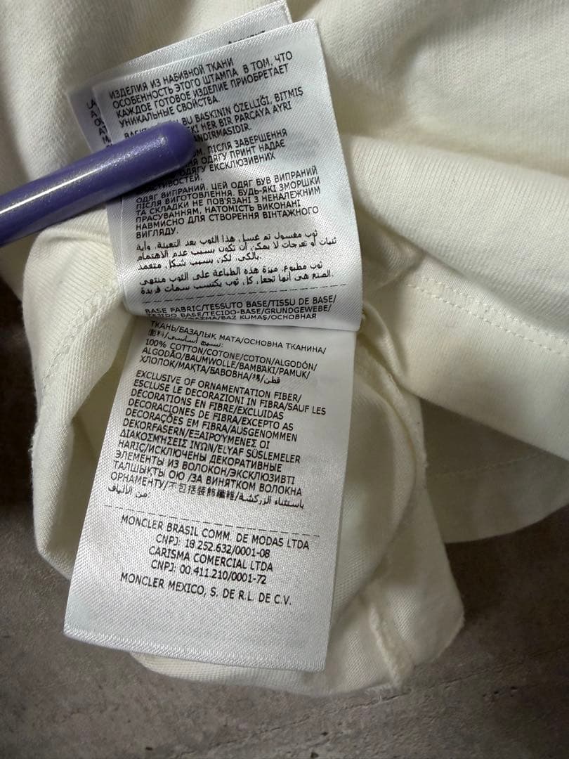 MONCLER グラフィックTシャツ ホワイト　XL