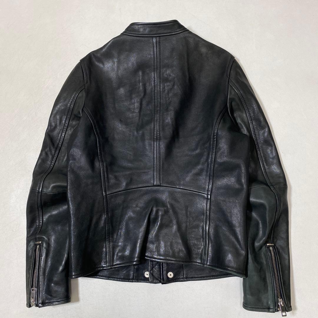 DIESEL TIMELESS 羊革 ラムレザー シングルライダースジャケット