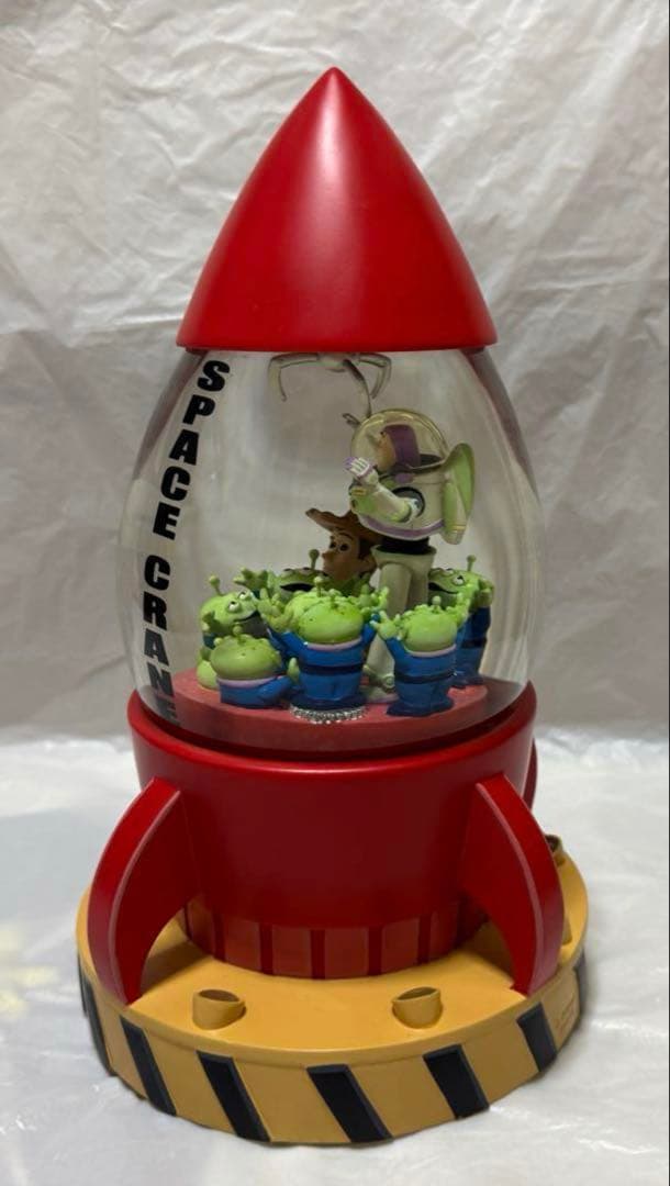 トイストーリー スペースクレーン ライトアップ オルゴール付き スノーグローブ