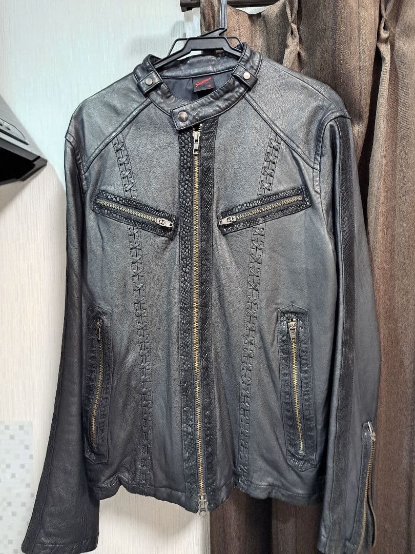 ジャックローズブラックレザー シングルライダースジャケット サイズ3