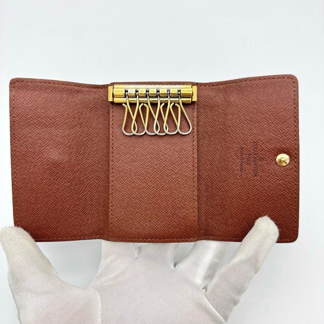 ルイヴィトン ミュルティクレ6 キーケース 6連 モノグラム ブラウン 茶 鍵