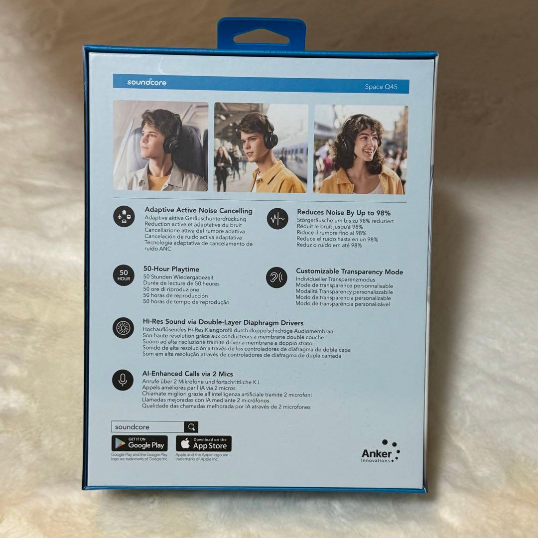 『未使用』 soundcore SPACE Q45 ワイヤレスヘッドホン 黒