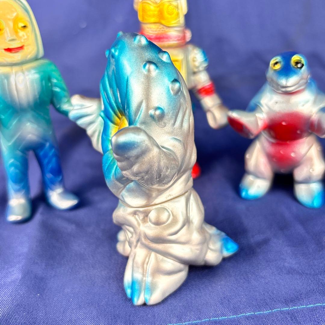 M1号　ミニサイズ　ソフビ　五体　後藤彩色所塗装　ブルマァク