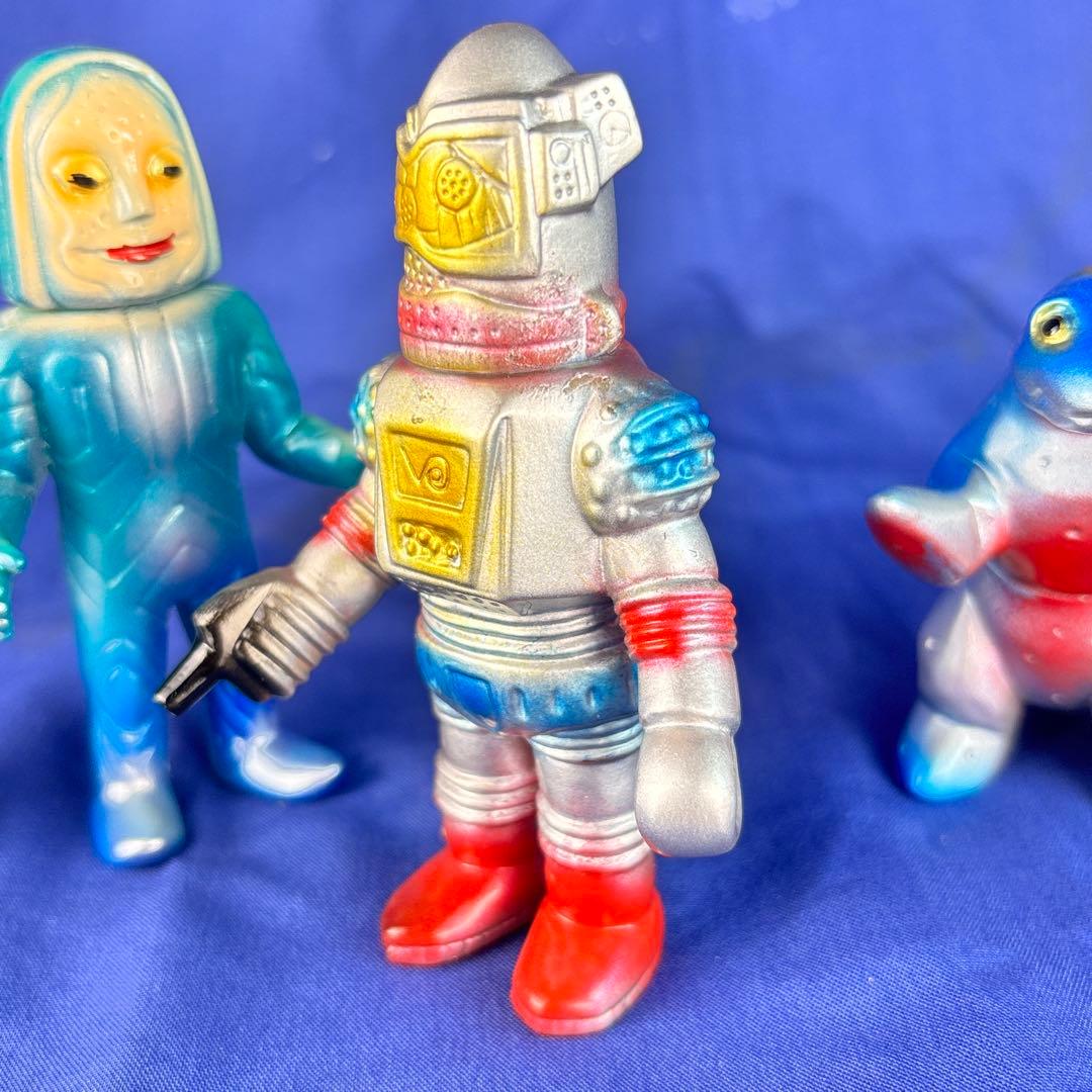 M1号　ミニサイズ　ソフビ　五体　後藤彩色所塗装　ブルマァク