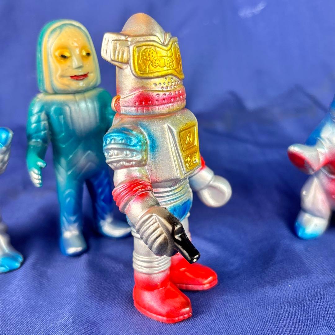 M1号　ミニサイズ　ソフビ　五体　後藤彩色所塗装　ブルマァク