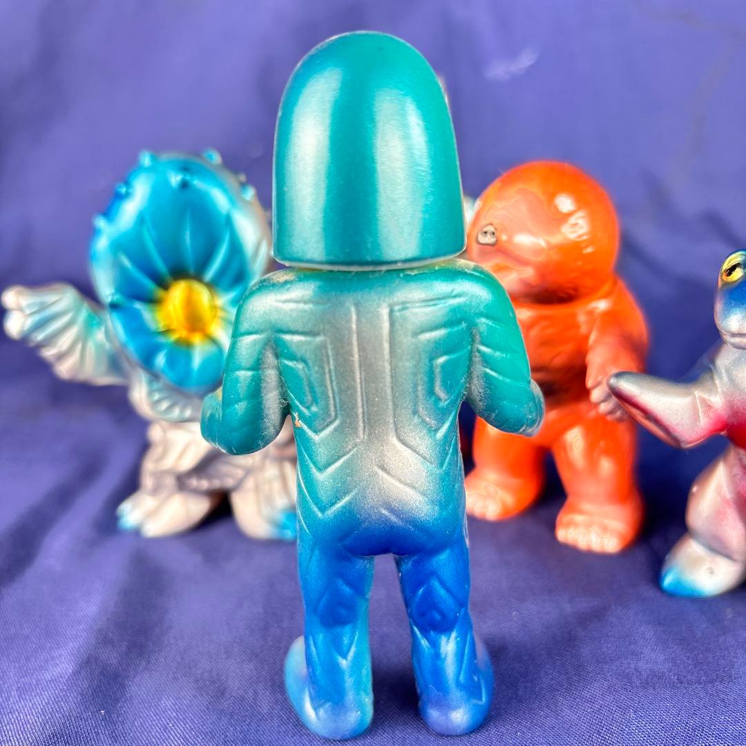 M1号　ミニサイズ　ソフビ　五体　後藤彩色所塗装　ブルマァク