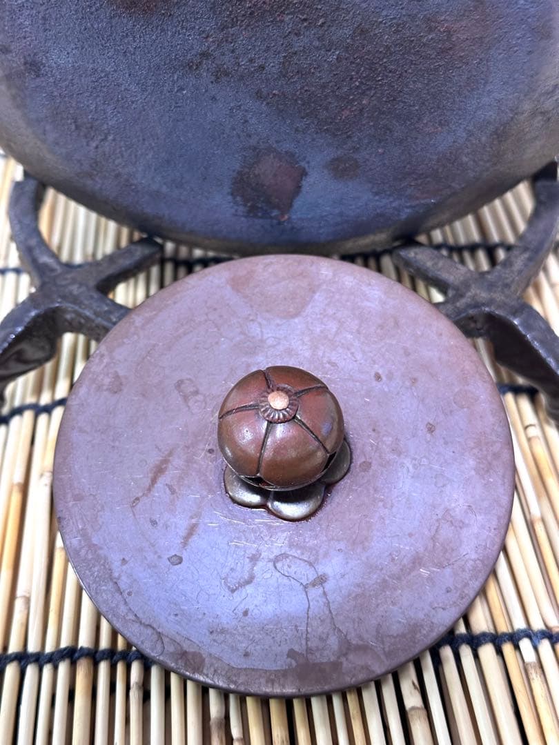 ＵＳＥＤ品、供箱、付属品付　岩手県奥州水沢幸工芸現代の名工佐藤勝久造馬蹄鉉波文