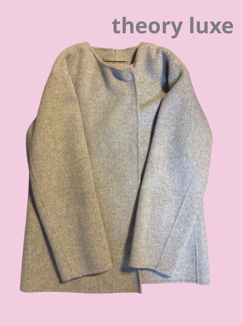 theory luxe グレーコート　38サイズ