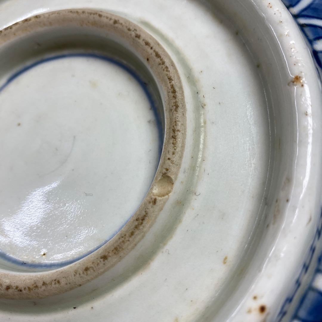 古伊万里　染錦　面取　鉢3点　麒麟図　タサコサ　東さ7-1124③