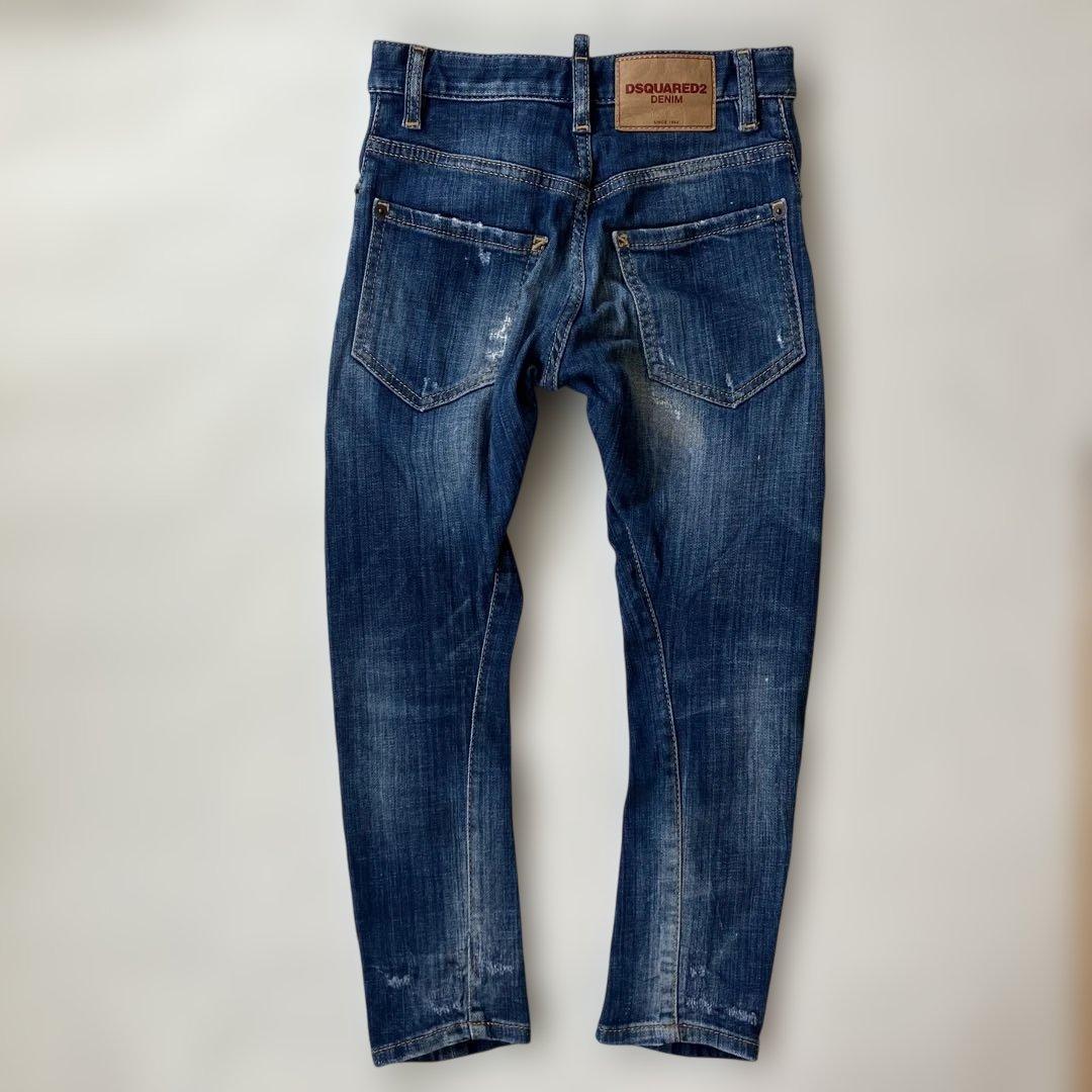 DSQUARED2 スキニーデニム ダークブルー