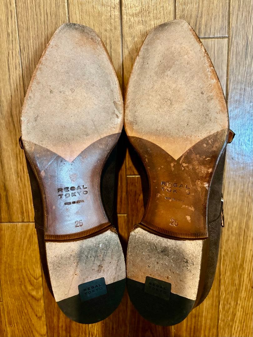 REGAL TOKYO リーガルトーキョー ダブルモンクスエード 25㎝