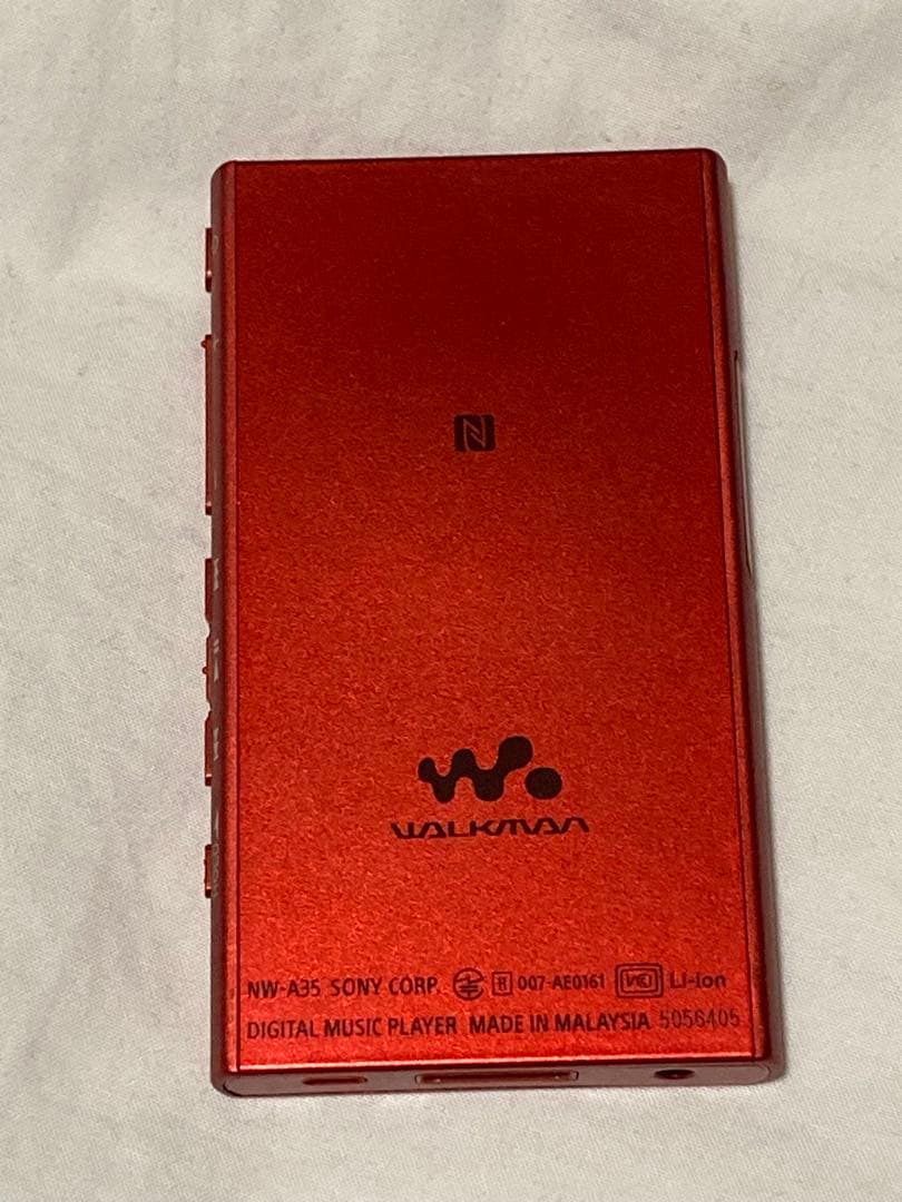 NW-A35 ウォークマン　SONY レッド　ハイレゾ
