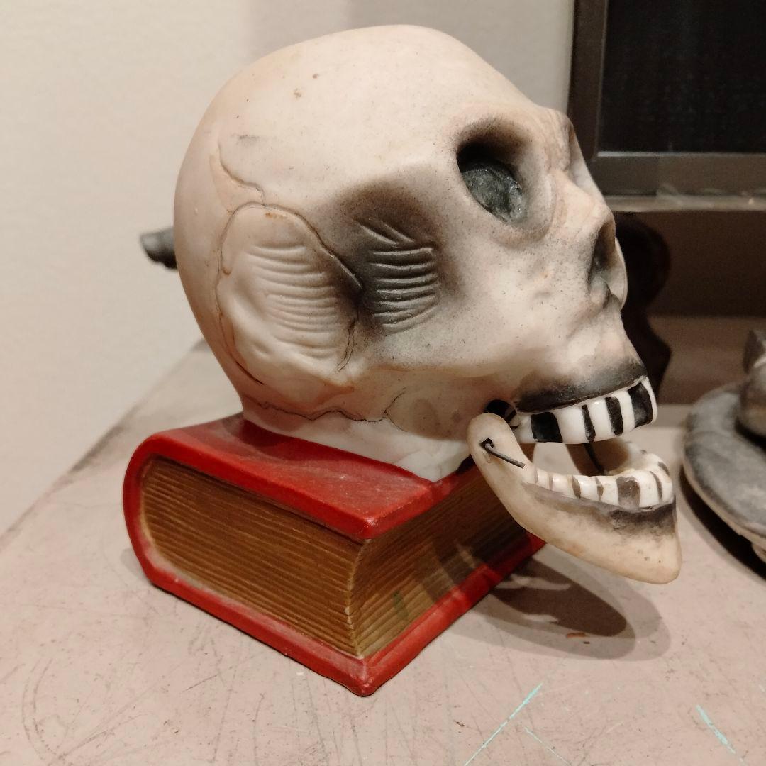 レア 50s スカルオンブック スカル ドクロ　ビンテージ ゴールド