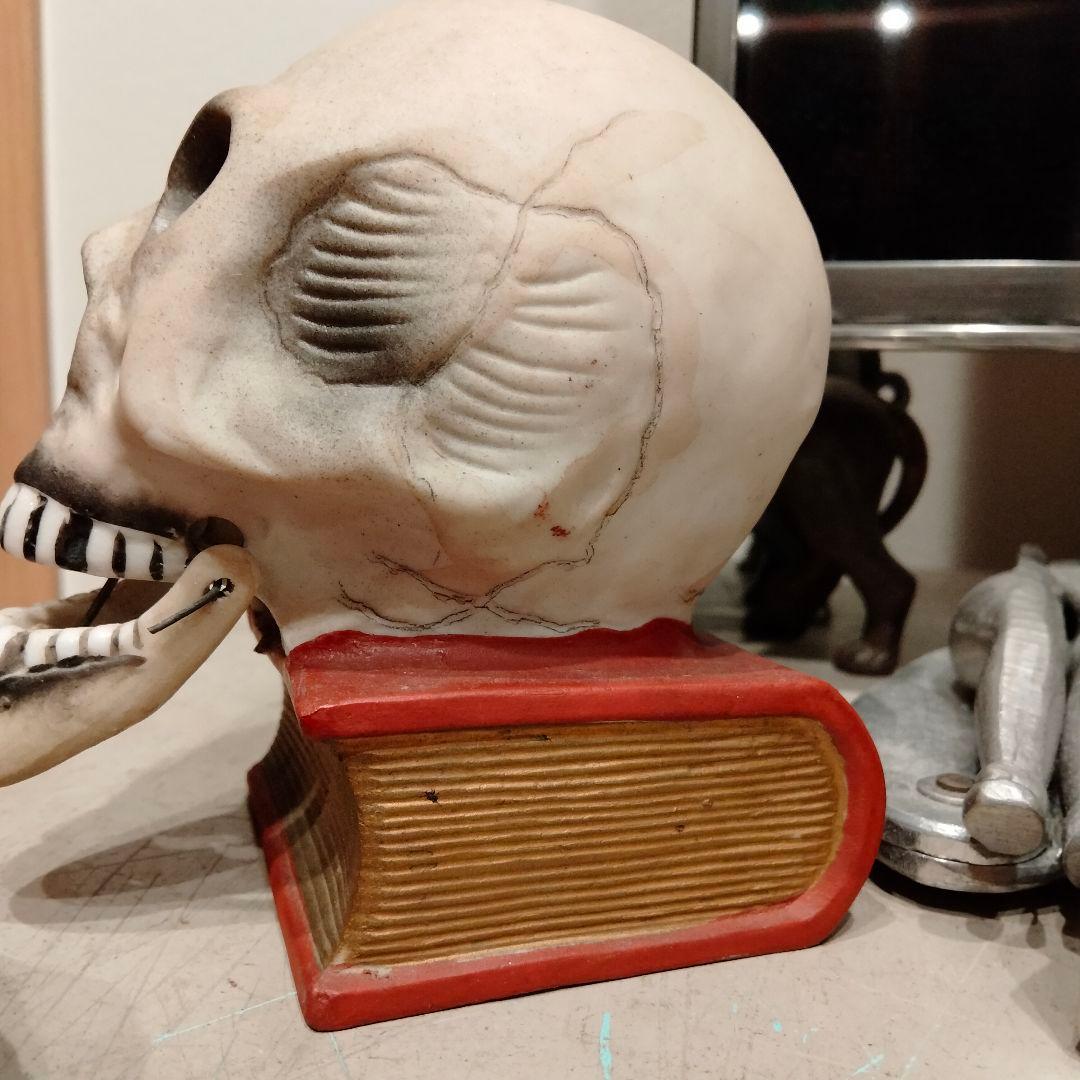 レア 50s スカルオンブック スカル ドクロ　ビンテージ ゴールド