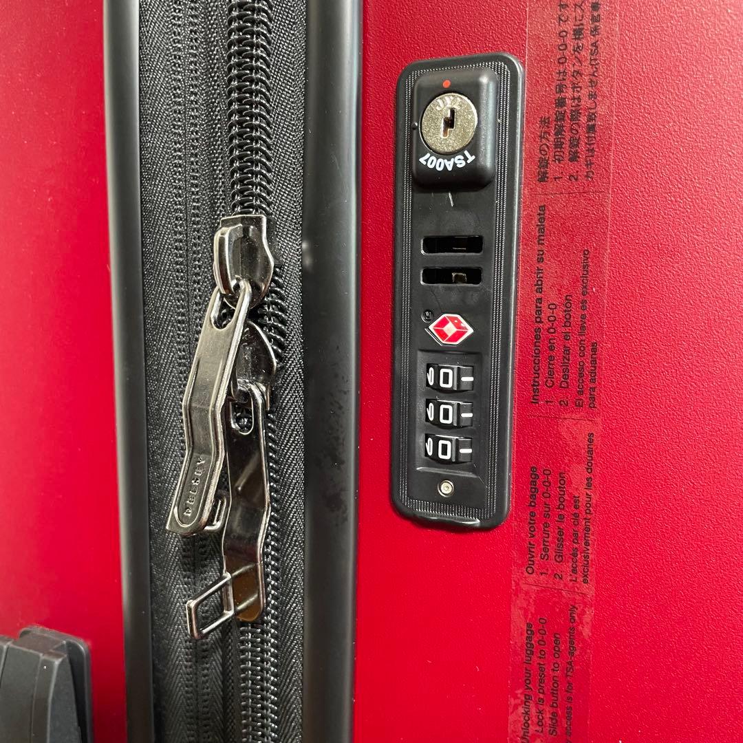 【新品未使用品】DELSEY PARIS 4輪　スーツケース　2個セット　赤