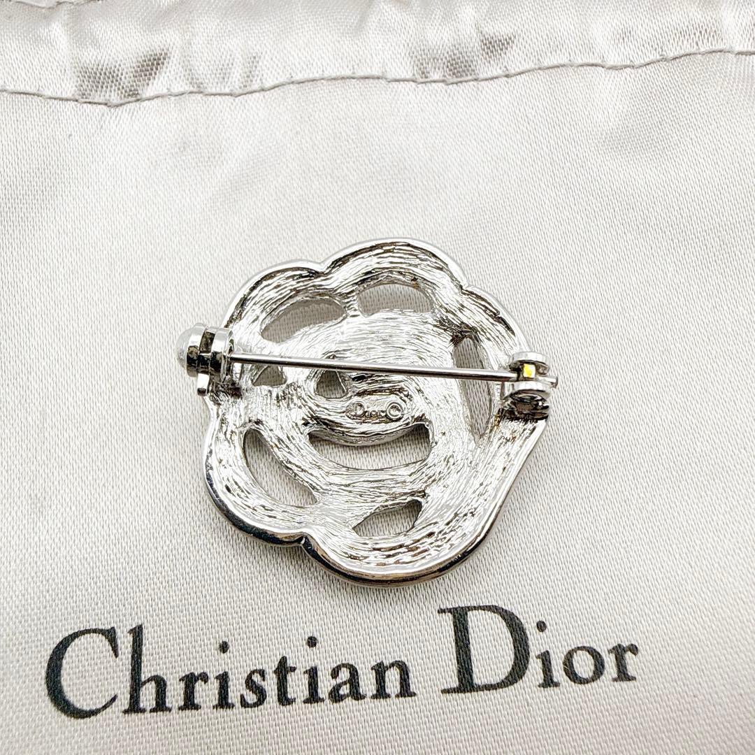 2950-3 人気✨Dior　ブローチ　CD　ロゴ　希少　刻印