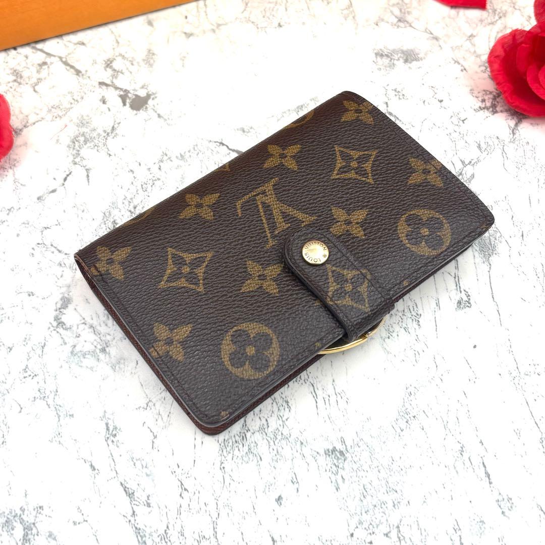 【新品同様】 ルイ ヴィトン モノグラム がま口 ヴィエノワ 折り財布