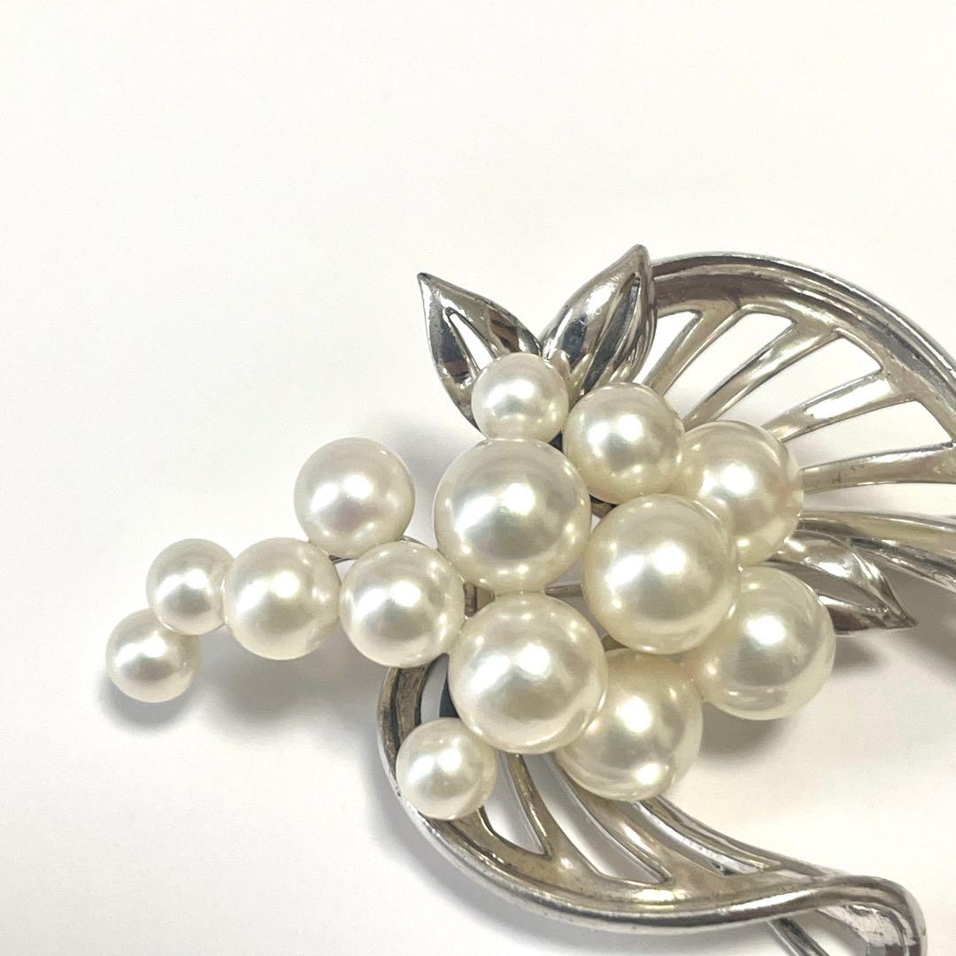 超希少✨皇室御用達 ミキモト アコヤ真珠 パール ブローチ コサージュ 箱つき