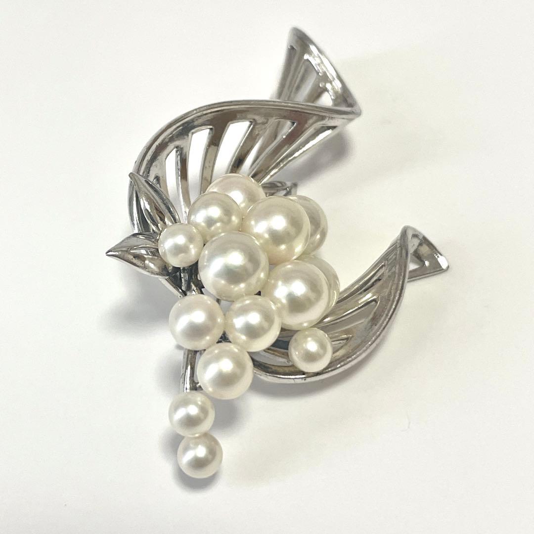 超希少✨皇室御用達 ミキモト アコヤ真珠 パール ブローチ コサージュ 箱つき
