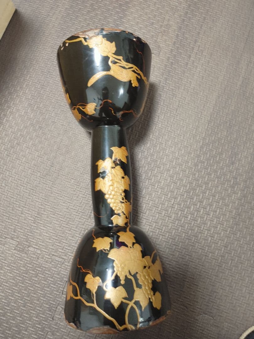 小鼓　胴 葡萄とリス