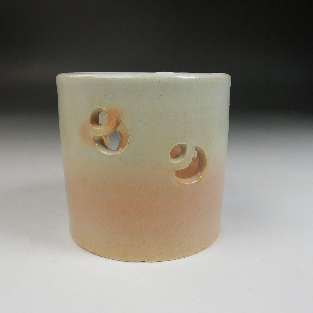 Ｗ６　蓋置　『萩焼』『椿窯　天鵬山 造』　共箱　茶道具