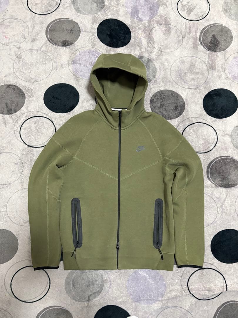 NIKE ナイキ テックフリース パーカー M オリーブ