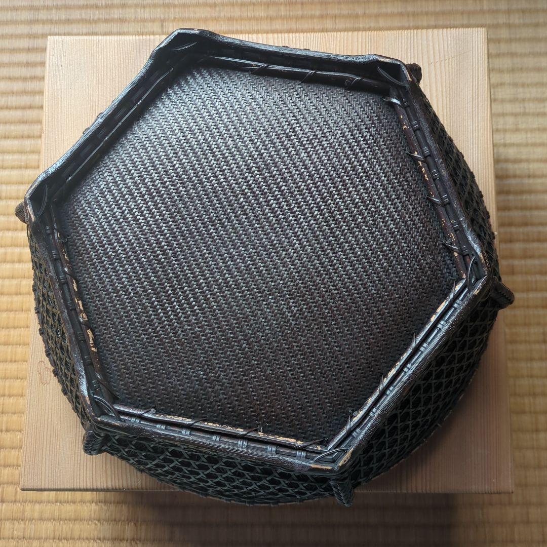 茶道具　炭斗籠　炭点前