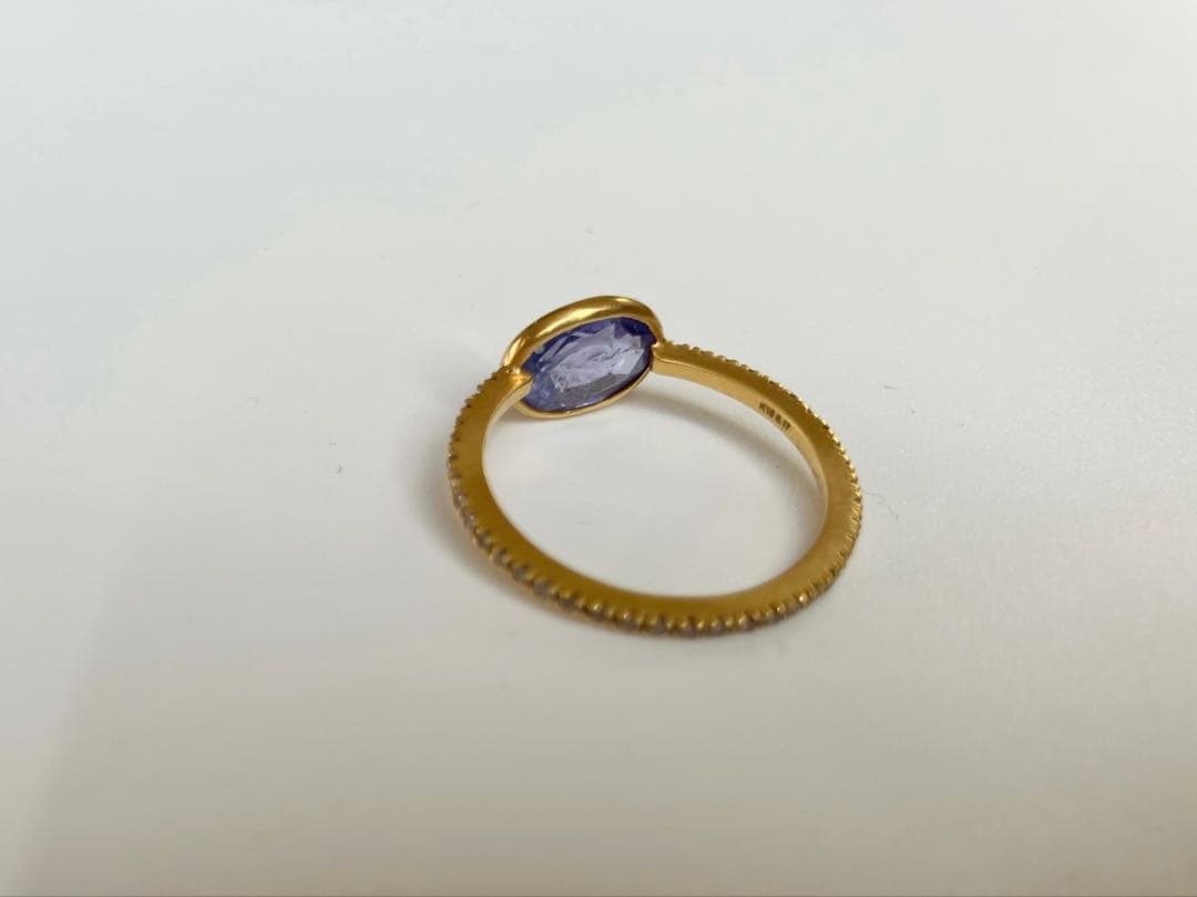 アルティーダウード　k18 タンザナイト　ダイヤモンド　リング