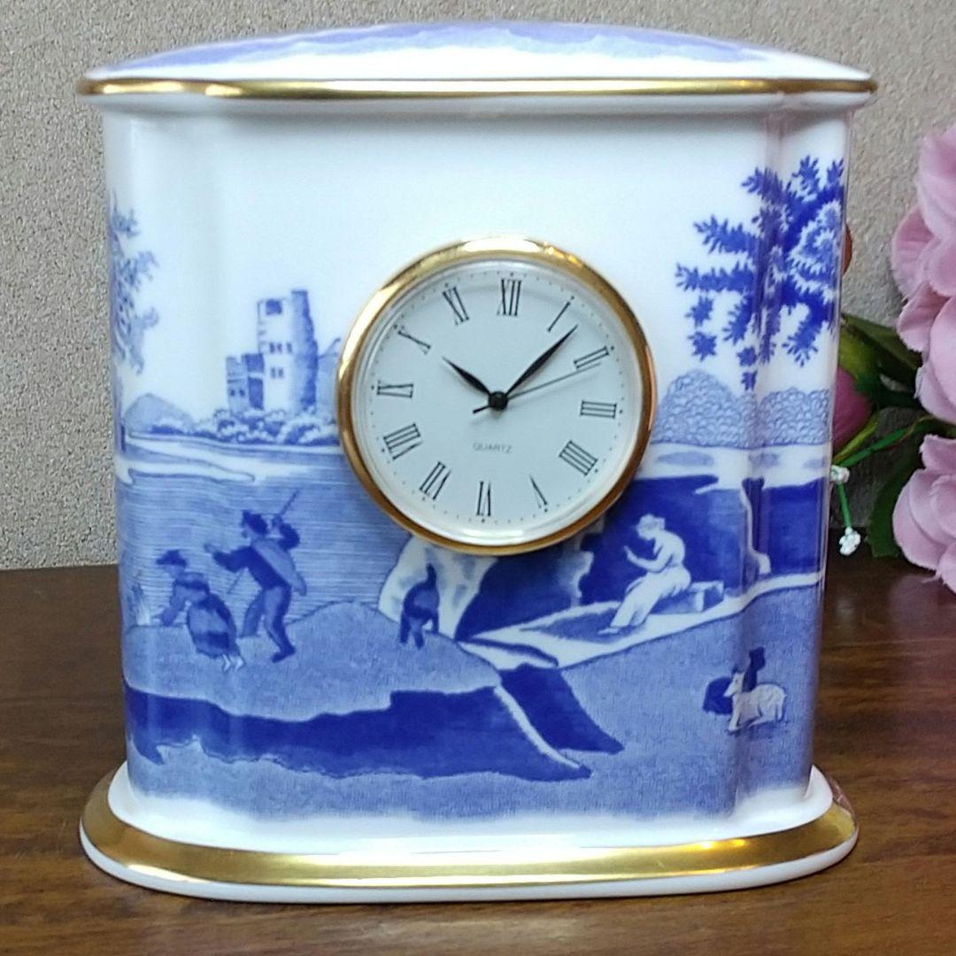 【時計は動きません】スポード ブルーイタリアン 置き時計