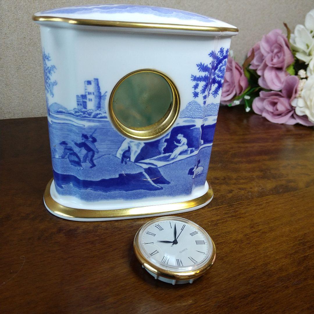 【時計は動きません】スポード ブルーイタリアン 置き時計