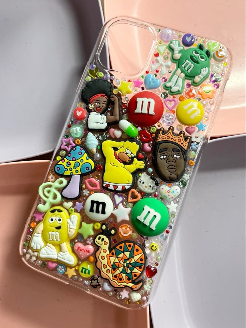 デコ電　オーダー　スマホケースデコ　デコケース