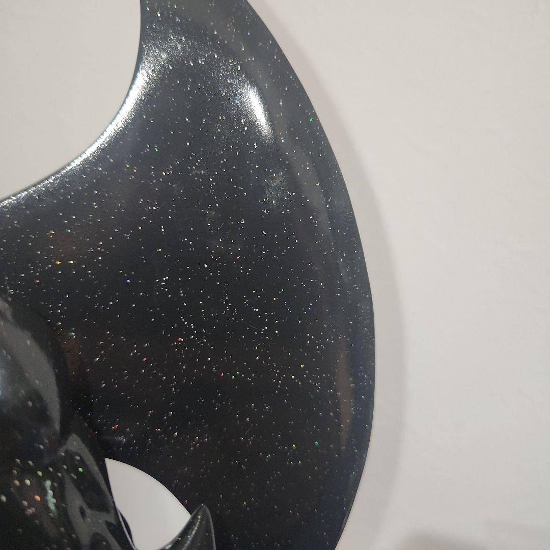 墓場の画廊　デビルマン　マスク　面取れ　ソフビ　ブラック細かな金ラメ入り