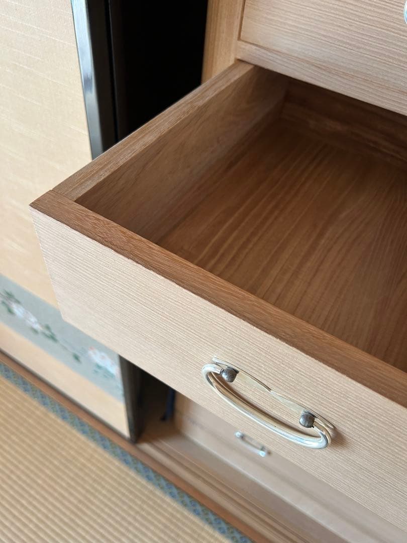 桐 箪笥 タンス 家紋・鍵付き