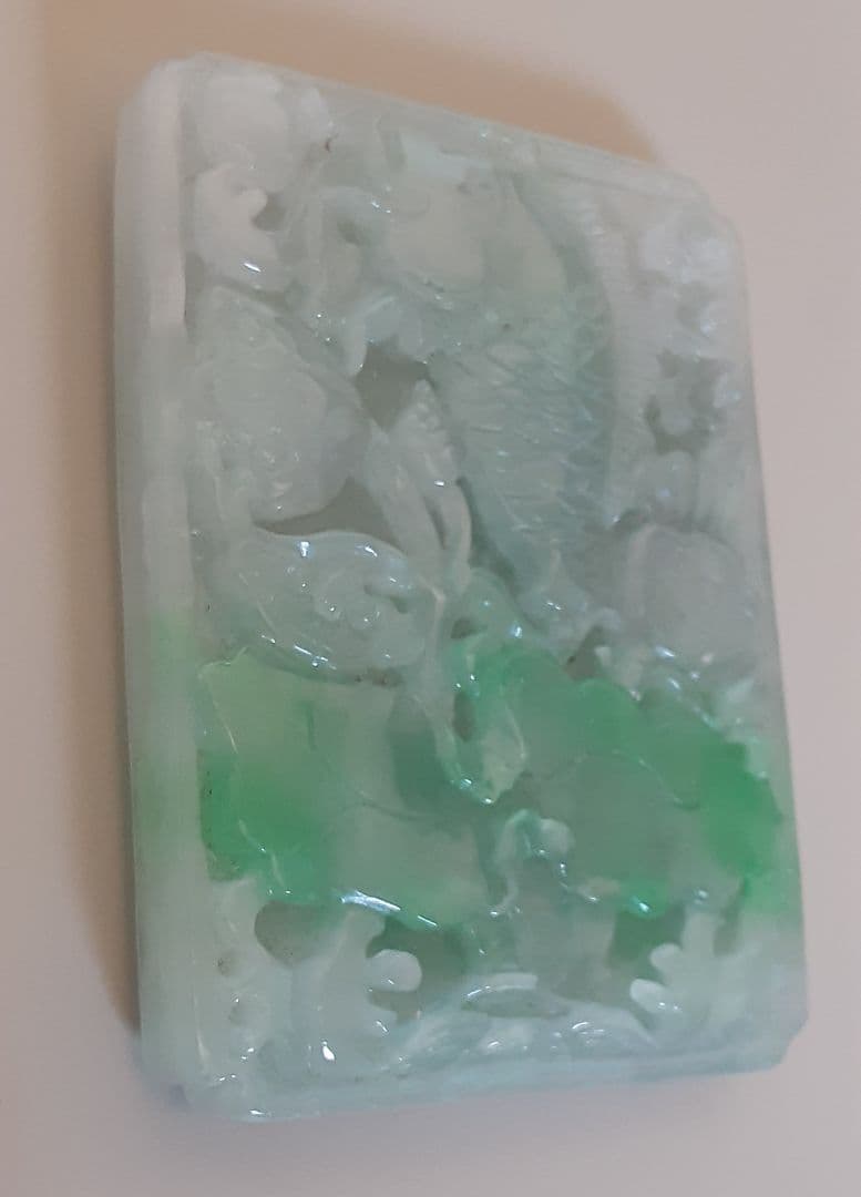 骨董翡翠ペンダント