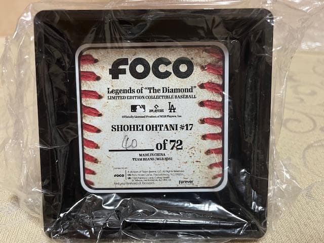 【72個限定】大谷翔平25OpeningDayBaseballFOCO社#40