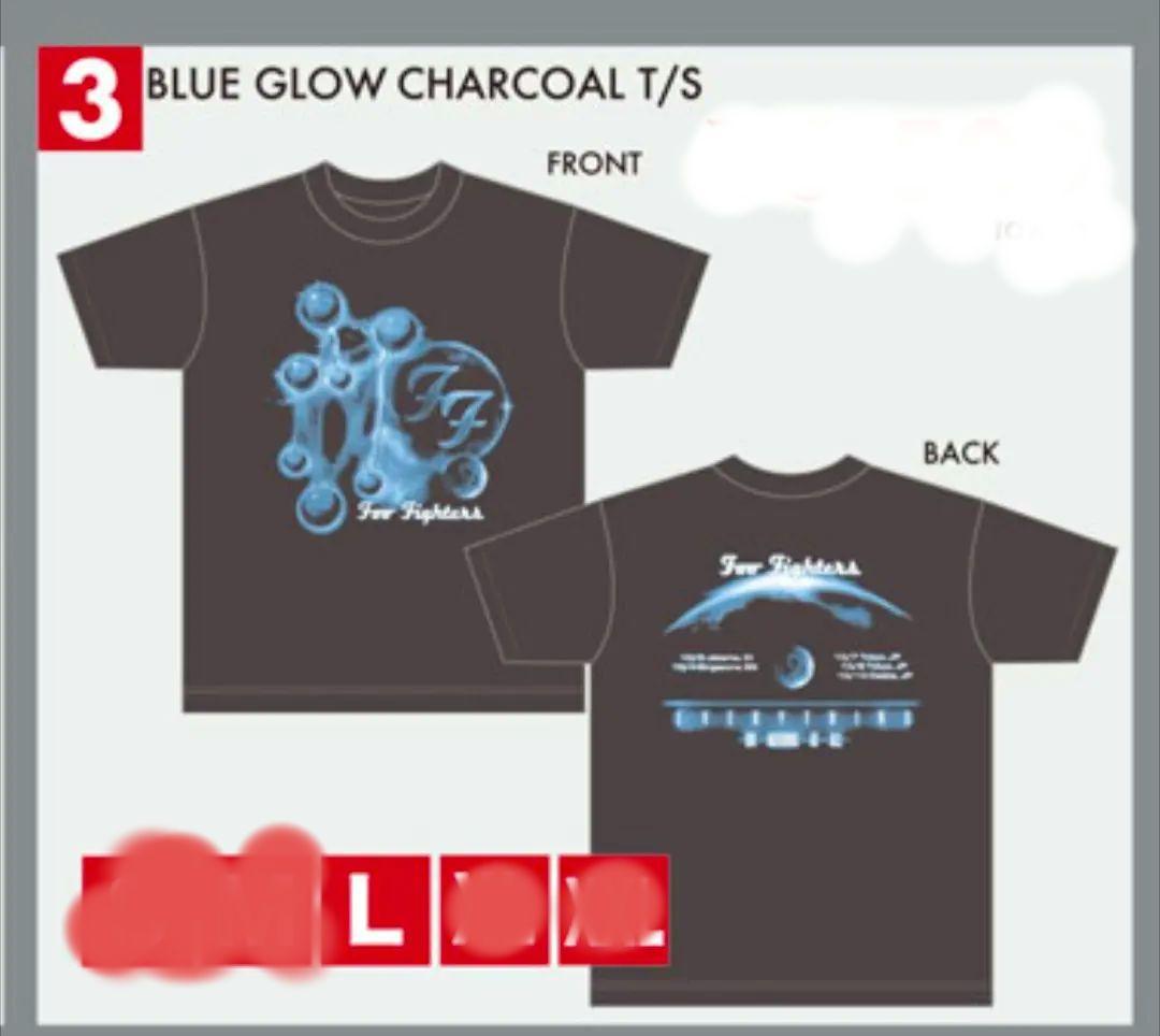 【未着用】Foo Fighters ブル-グローTシャツ L