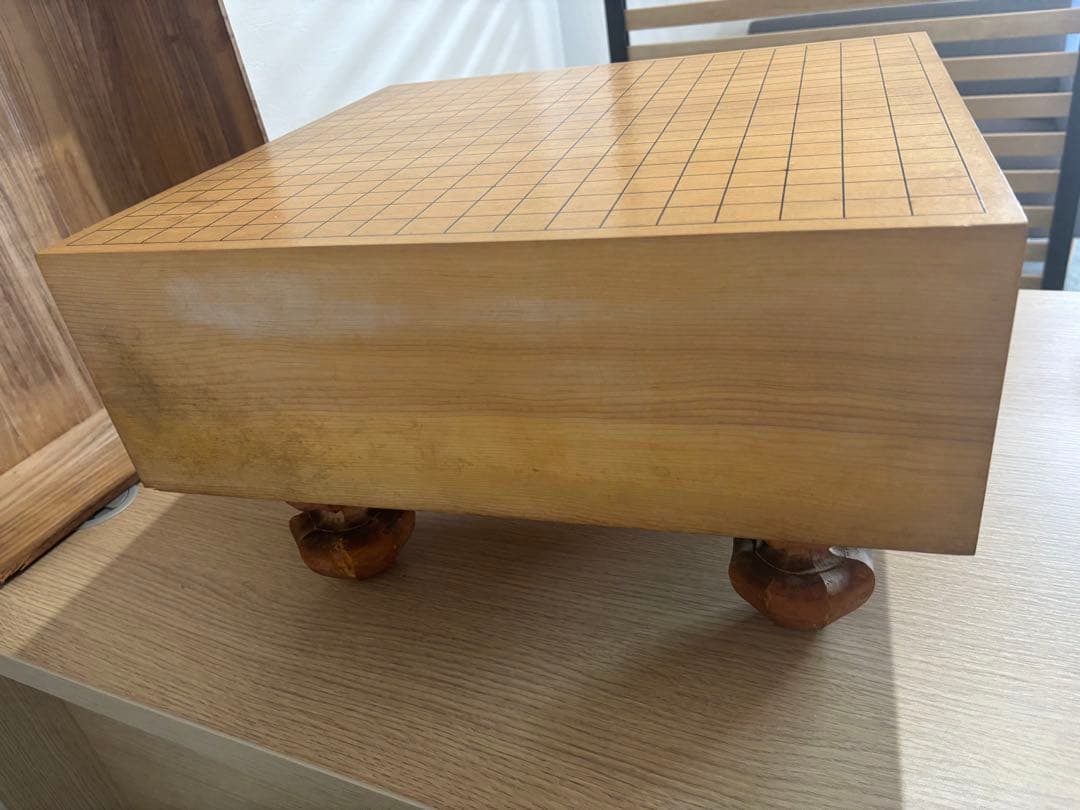 木製囲碁盤 標準サイズ 丸脚デザイン