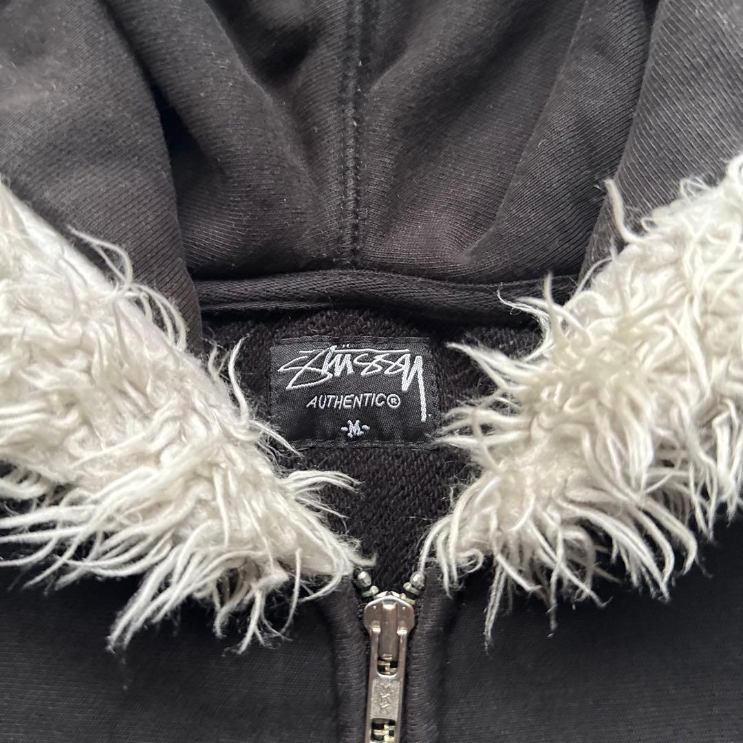 トップス 00s archive stussy far zip hoodie y2k