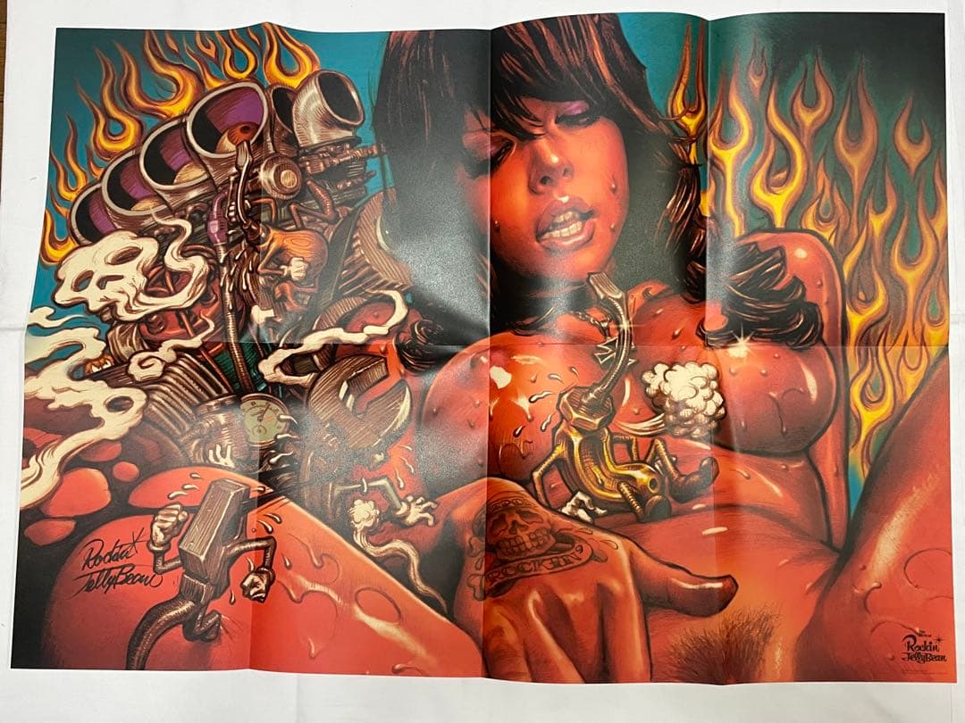 ロッキンジェリービーン画集(2014年発売)の初回限定特典　特大ポスター２種