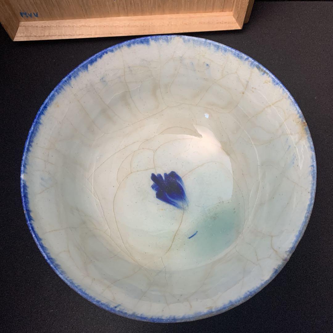 ペルシャ陶器  古陶　土器　彩文浅鉢　ペルシャ古陶 ラピスラズリ釉