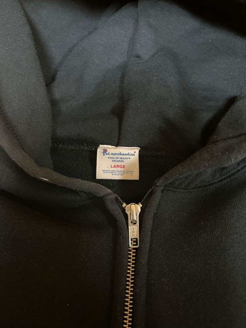 PIZZA OF DEATH ジップパーカー Lサイズ ブラック美品！