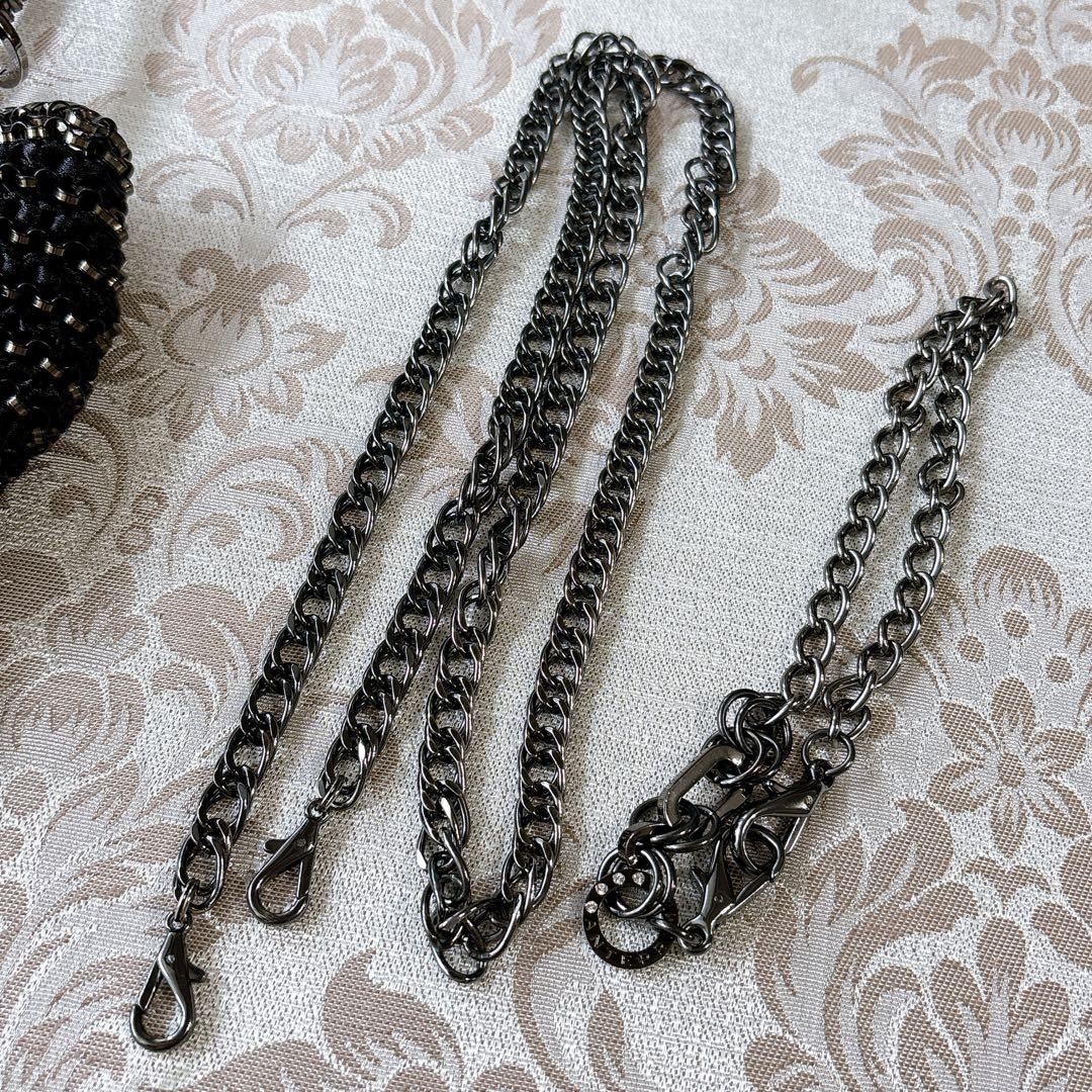 美品　アンテプリマ　黒　リボンバッグ　ハンドバッグ　ショルダー　2way