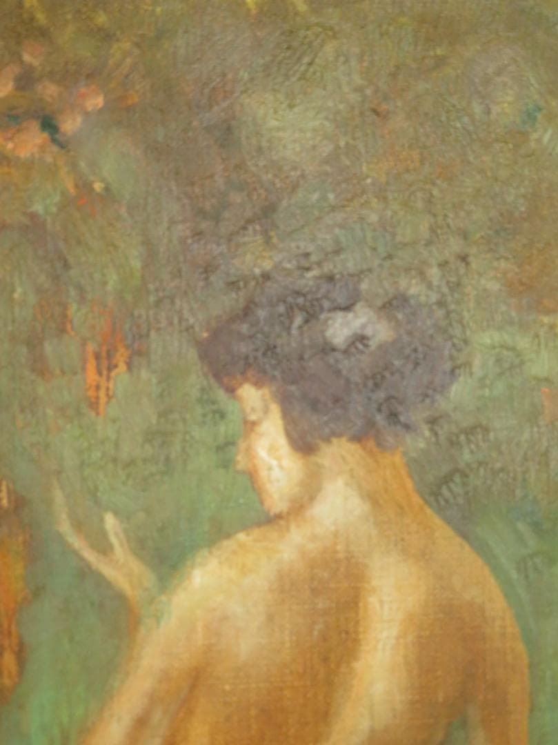 横尾龍彦　題不明　油彩F3号　幻想画家　神奈川県立近代美術館 福岡県立美術館他