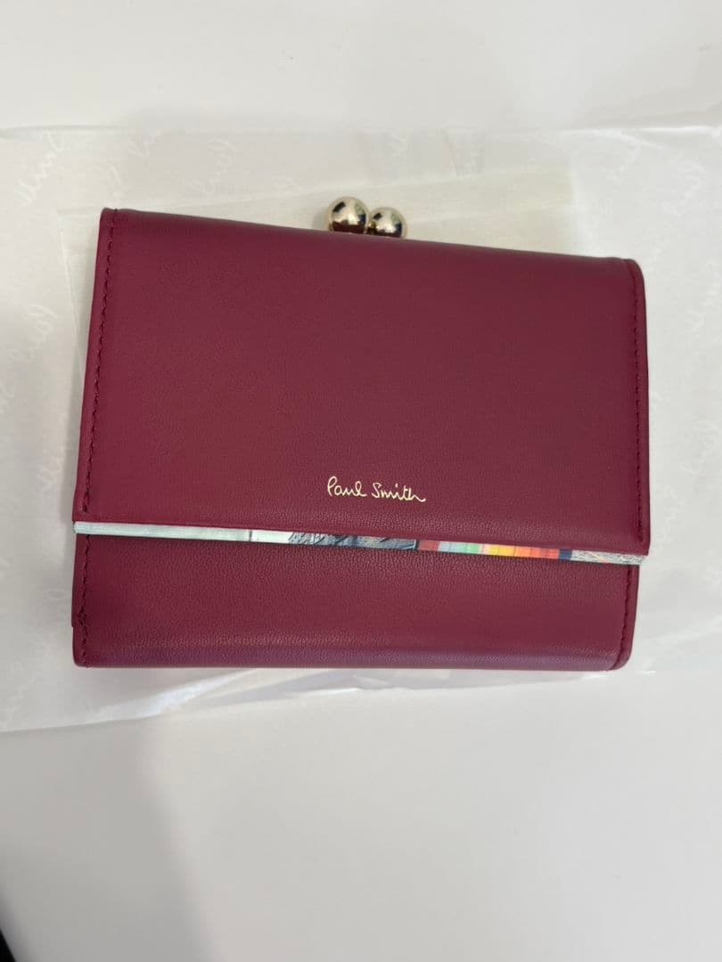 Paul Smith バーガンディ 三つ折り財布　未使用品
