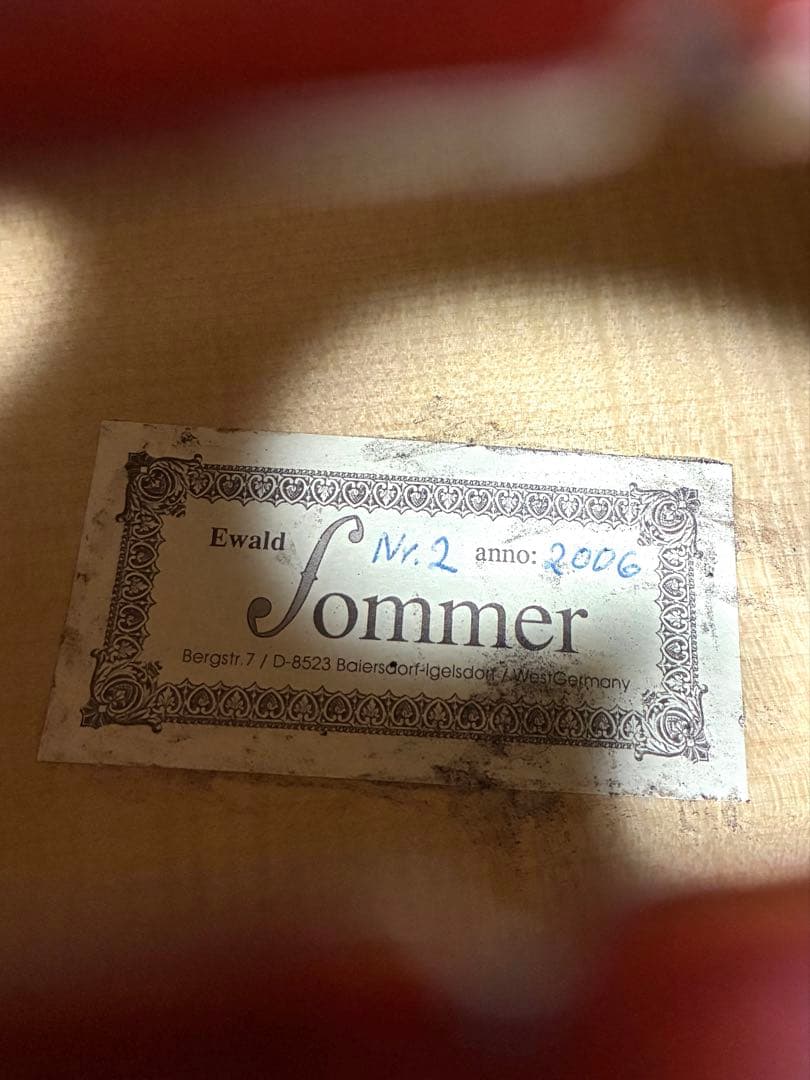 Ewald Sommer Nr.2 チェロ2006年製 Eastman